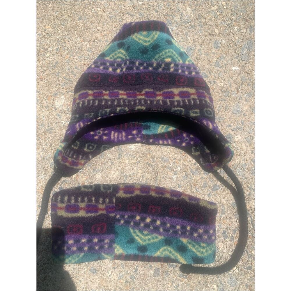Vintage Polartec Winter Hat and Headband